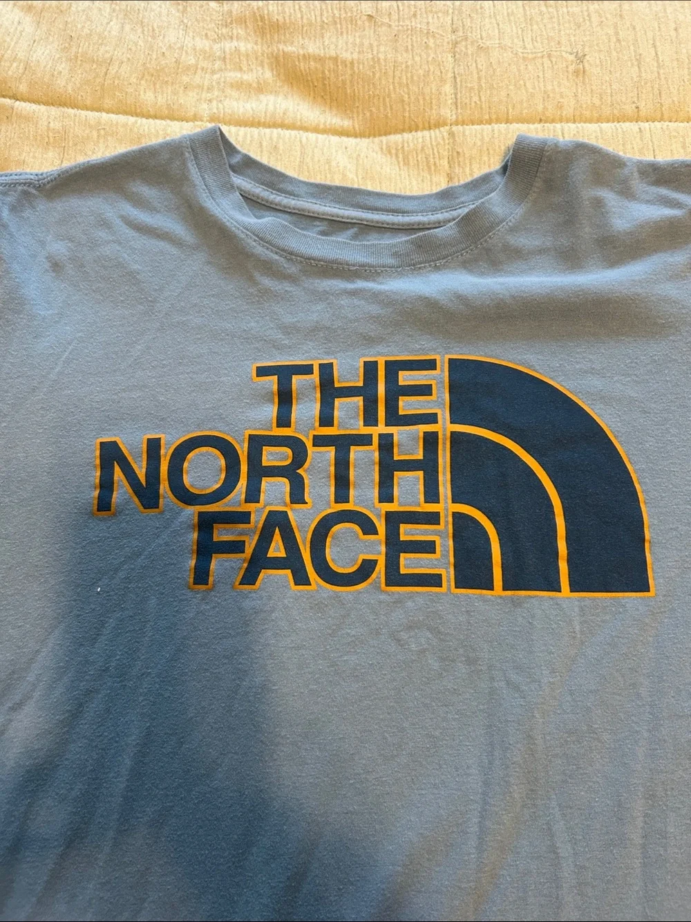 The North Face Light Blue Logo Short Sleeve Tee